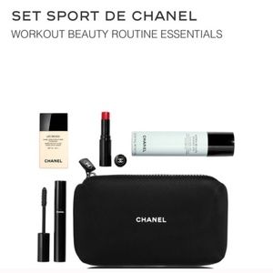 New w/Box: CHANEL Cosmetic Bag & CHANEL Mirror Duo Compact